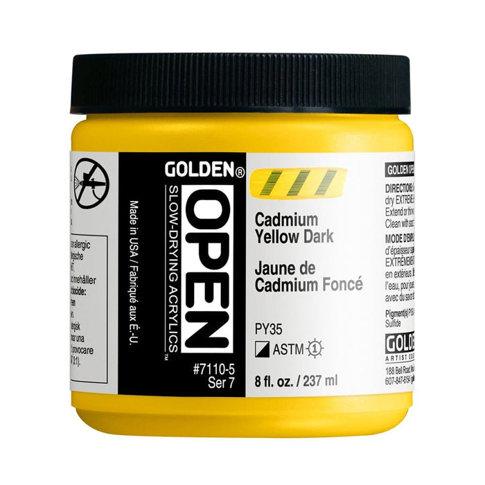 GOLDEN OPEN GOLDEN 236ml Golden OPEN C.P. Cadmium Yellow Dark