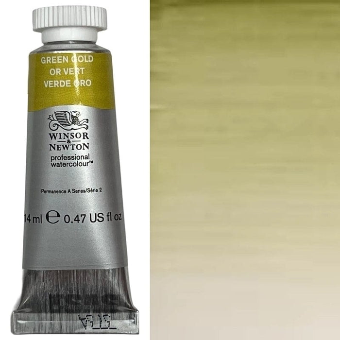 WINSOR & NEWTON WATERCOLOURS WINSOR & NEWTON WATERCOLOURS Green Gold 14ml W&N Watercolour