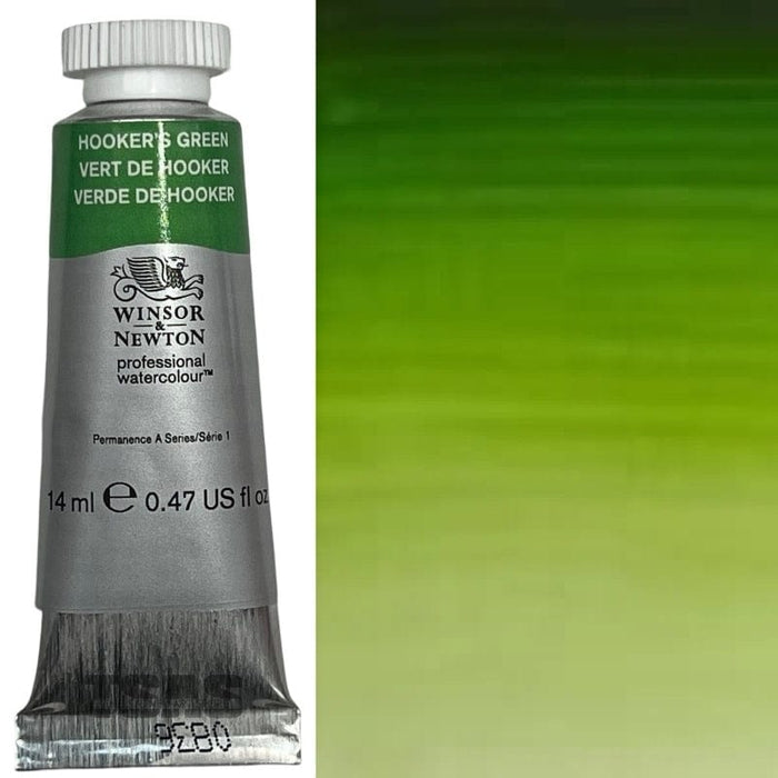 WINSOR & NEWTON WATERCOLOURS WINSOR & NEWTON WATERCOLOURS Hooker's Green 14ml W&N Watercolour