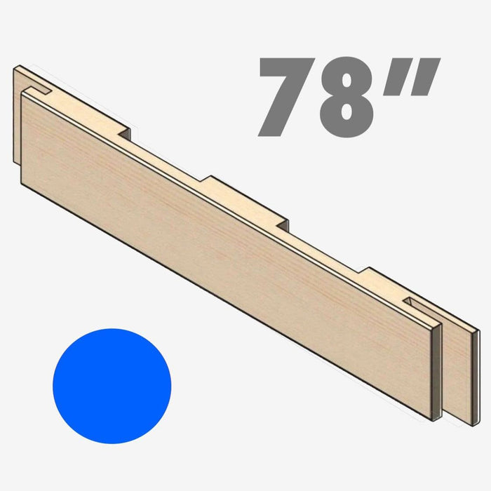 SYDNEY STRETCHERS PINE H Brace / Blue / 78'' (1981mm) Hoop Pine Stretchers & Bracing