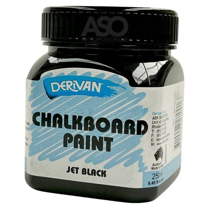 DERIVAN CHALKBOARD DERIVAN Jet Black Derivan Chalkboard Paint 250ml