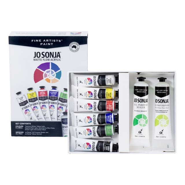 CHROMA JO SONJA CHROMA JO SONJA Jo Sonja Creative Surface Paint Set 6 x 20ml (inc. 2 x 75ml mediums)
