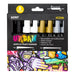 KENT URBAN NEW Kent Urban Paint Marker Medium Nib 6mm Blk,Wht,Gld,Slv Pk 8