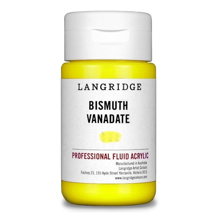 LANGRIDGE ACRYLICS LANGRIDGE 125ml Langridge Bismuth Vanadate Yellow Fluid Acrylic