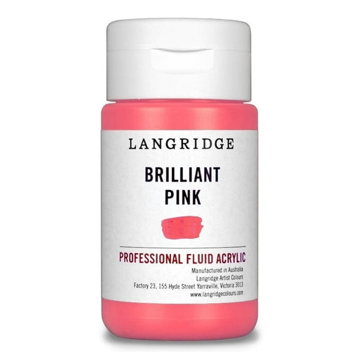 LANGRIDGE ACRYLICS LANGRIDGE 125ml Langridge Brilliant Pink Fluid Acrylic