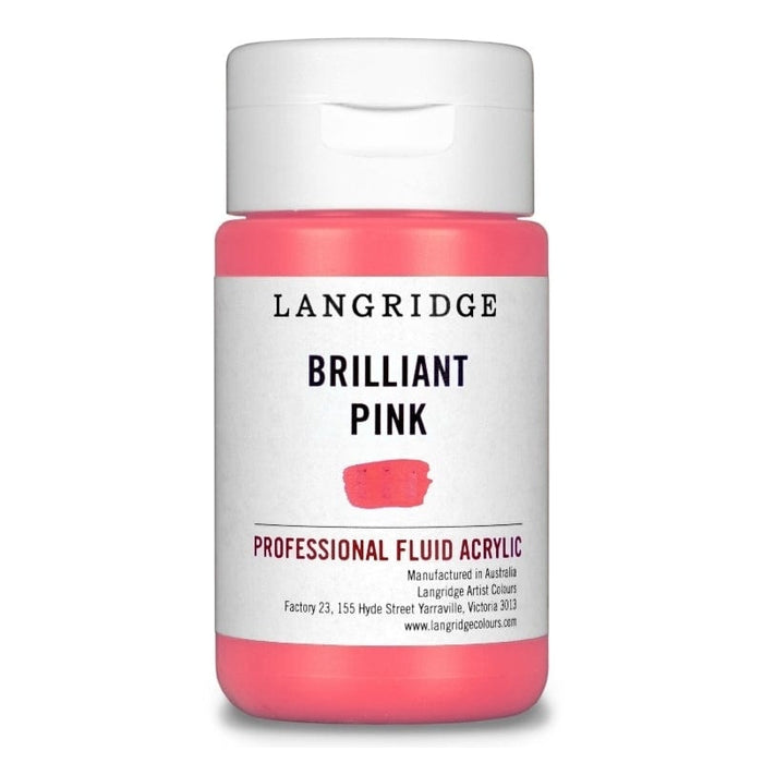 LANGRIDGE ACRYLICS LANGRIDGE 125ml Langridge Brilliant Pink Fluid Acrylic