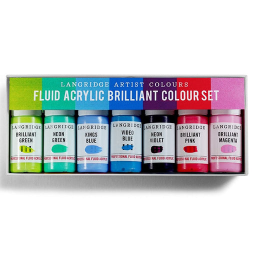 LANGRIDGE FLUID ACRYLIC LANGRIDGE Langridge Fluid Acrylic Brilliants Set