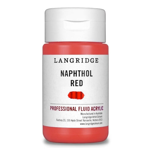 LANGRIDGE ACRYLICS LANGRIDGE 125ml Langridge Naphthol Red Fluid Acrylic