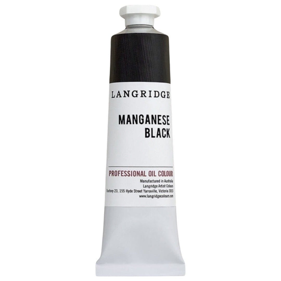 Langridge Oil Manganese Black - Professional Oil Colour for Artists ...