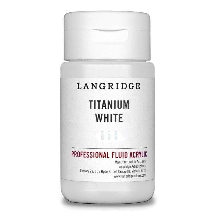 LANGRIDGE ACRYLICS LANGRIDGE 125ml Langridge Titanium White Fluid Acrylic