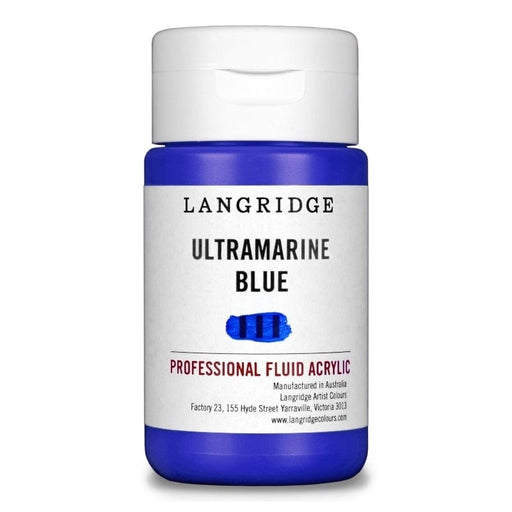 LANGRIDGE ACRYLICS LANGRIDGE 125ml Langridge Ultramarine Blue Fluid Acrylic