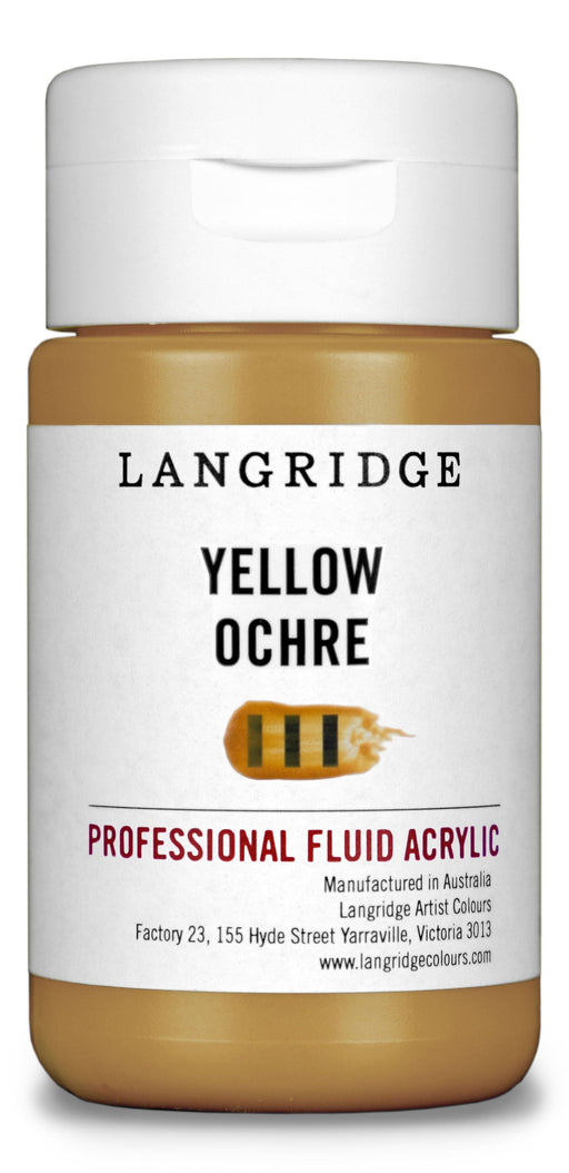 LANGRIDGE FLUID ACRYLIC LANGRIDGE 125ml Langridge Yellow Ochre Fluid Acrylic
