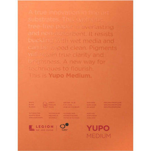 LEGION LEGION Legion Yupo Medium 200gsm Pad (10 Sheets 5x7 inches)