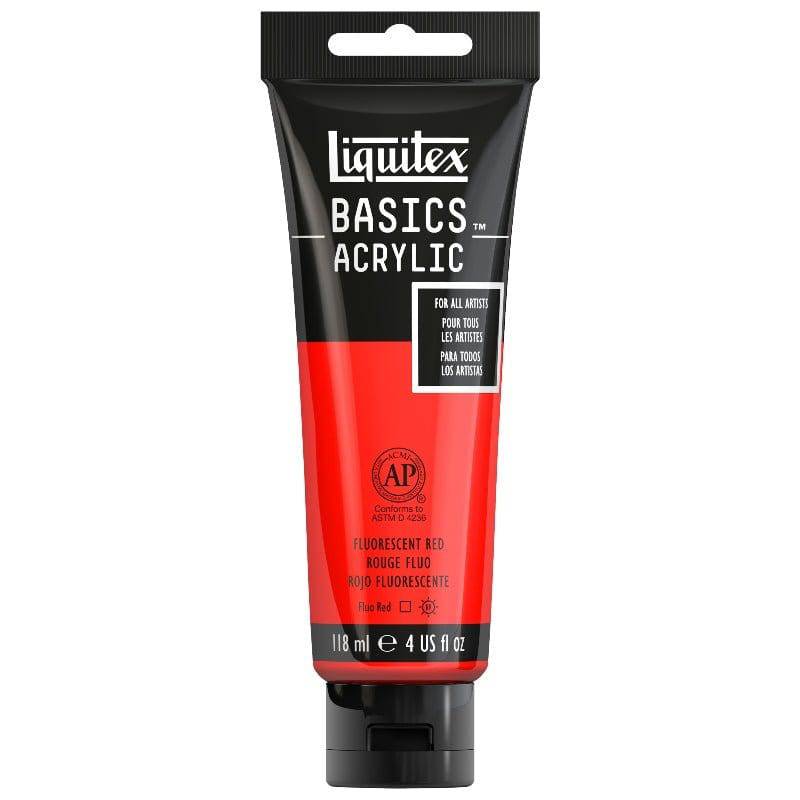 Liquitex Basics Fluro Red 118ml — The Sydney Art Store