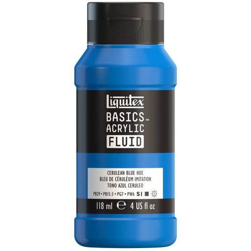 LIQUITEX BASIC FLUID LIQUITEX LQX Basics Acr Fluid 118ml Cerulean Blue Hue