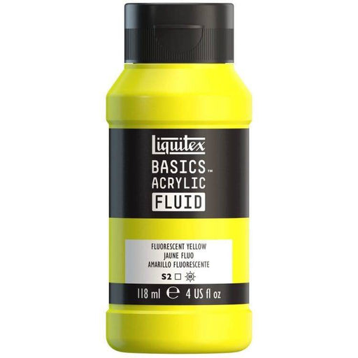 LIQUITEX BASIC FLUID LIQUITEX LQX Basics Acr Fluid 118ml Fluorescent Yellow