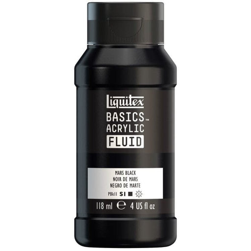 LIQUITEX BASIC FLUID LIQUITEX LQX Basics Acr Fluid 118ml Mars Black