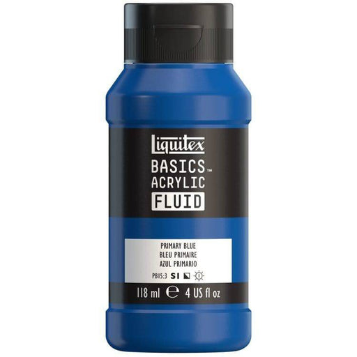 LIQUITEX BASIC FLUID LIQUITEX LQX Basics Acr Fluid 118ml Primary Blue