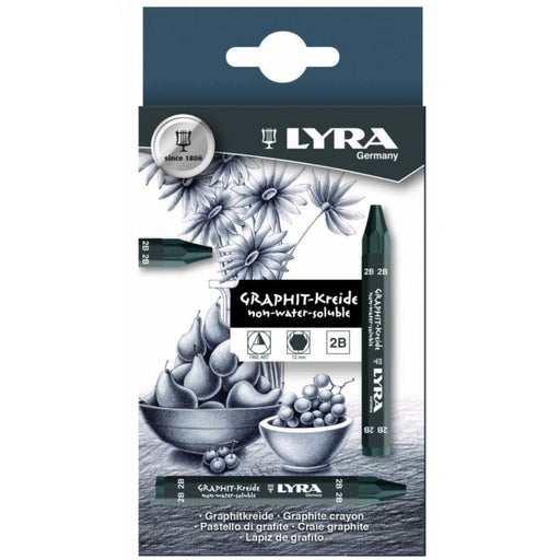 LYRA LYRA Lyra Graphite Crayon in Box 12 pcs (grad. 2B) Lyra Graphite Crayons