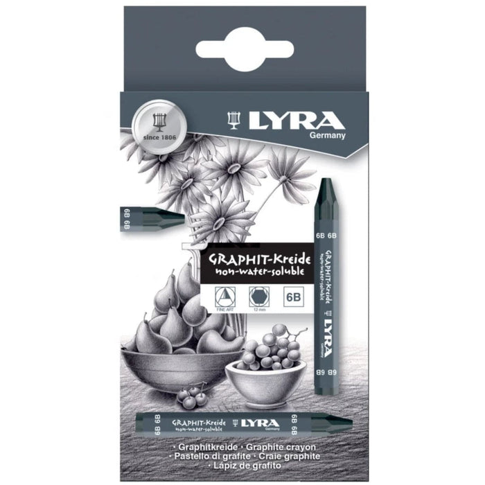 LYRA LYRA Lyra Graphite Crayon in Box 12 pcs (grad. 6B) Lyra Graphite Crayons