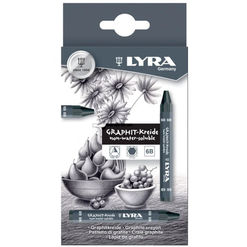 Lyra Graphite Crayon in Box 12 pcs (grad. 9B)
