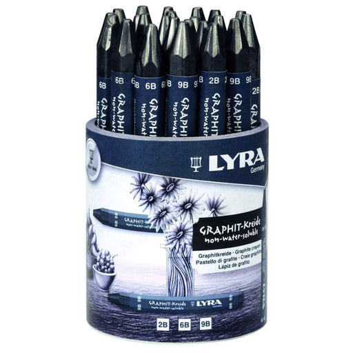 LYRA LYRA Lyra Graphite Crayon Pot 24 pcs (assorted degrees) Lyra Graphite Crayons