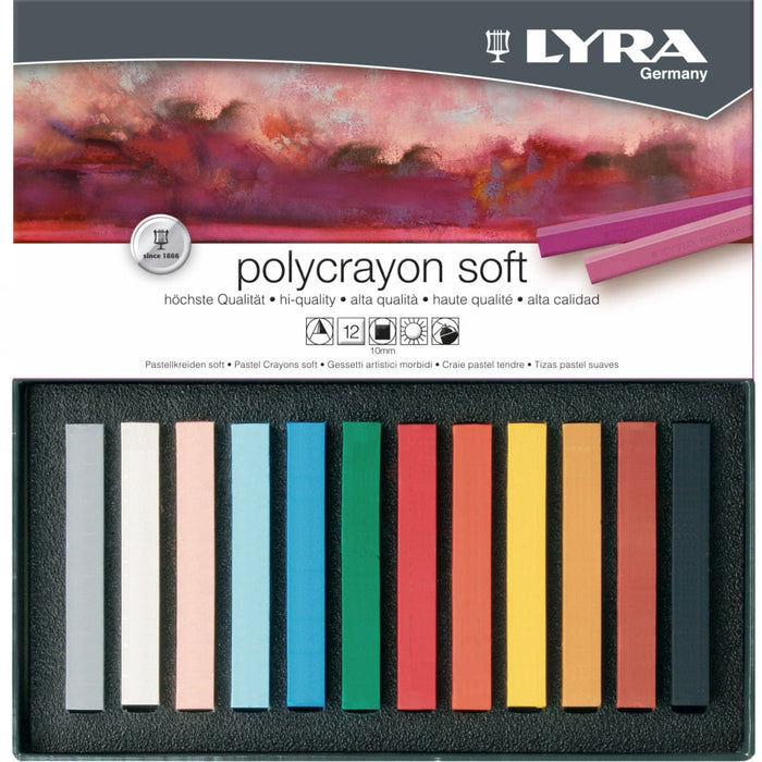 LYRA LYRA Lyra Polycrayons Soft cardboard Box 12 pcs Lyra Polycrayons