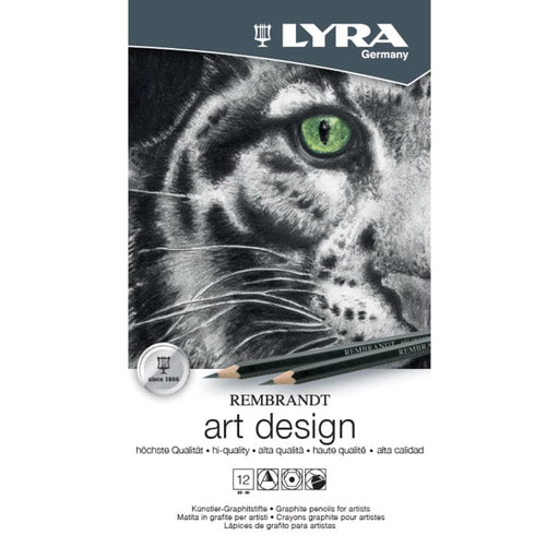 LYRA LYRA Lyra Rembrandt Art Design Graphite Pencil Metal Box 12 pcs Lyra Rembrandt Art Design Graphite sets
