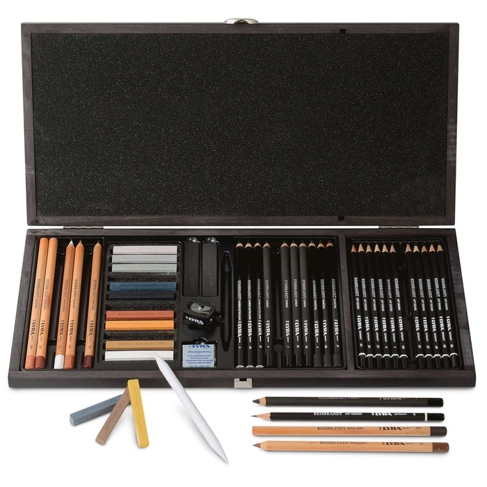 LYRA Lyra Rembrandt Drawing Set 47 pcs in Wooden Box