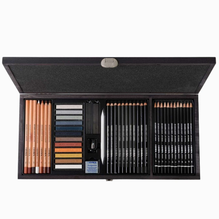 LYRA Lyra Rembrandt Drawing Set 47 pcs in Wooden Box