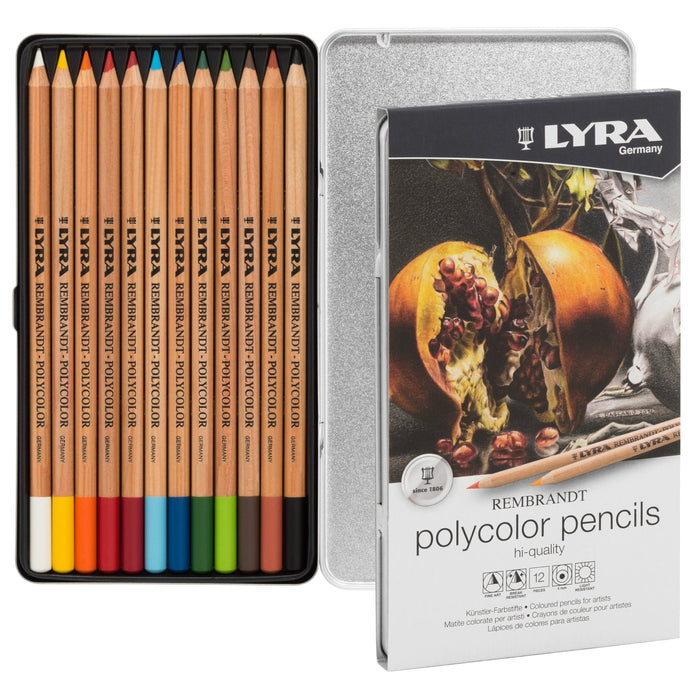 LYRA LYRA Lyra Rembrandt Polycolor  Metal Box 12 pcs Lyra Rembrandt Polycolor sets