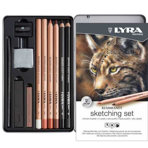 Lyra Rembr Sketching Set Tin Box 11 Pcs