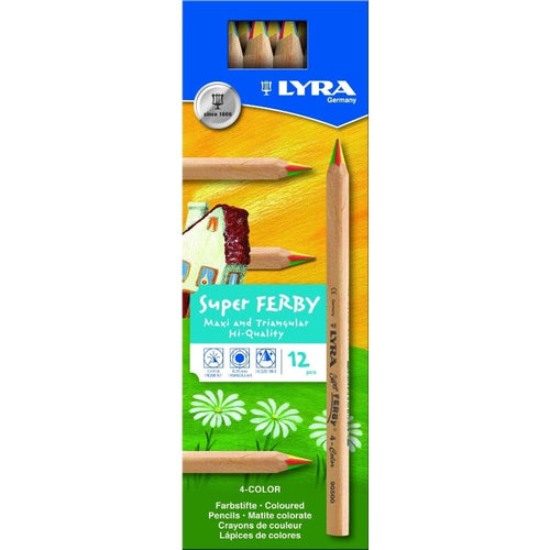 Lyra Super Ferby Unlacquered 4-Color Hangable Cardboard Box 12 pcs