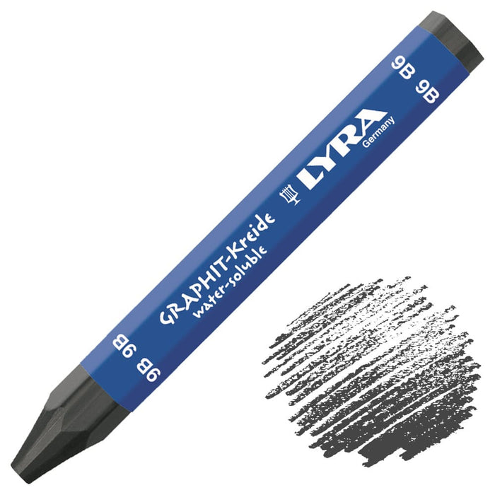 LYRA LYRA Lyra graphite crayon water-soluble SINGLE GRAPHITE STICK (9B) Lyra Water-Soluble Graphite Crayons