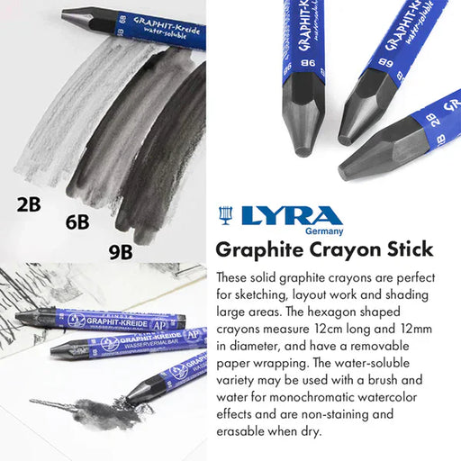 LYRA LYRA Lyra Water-Soluble Graphite Crayons