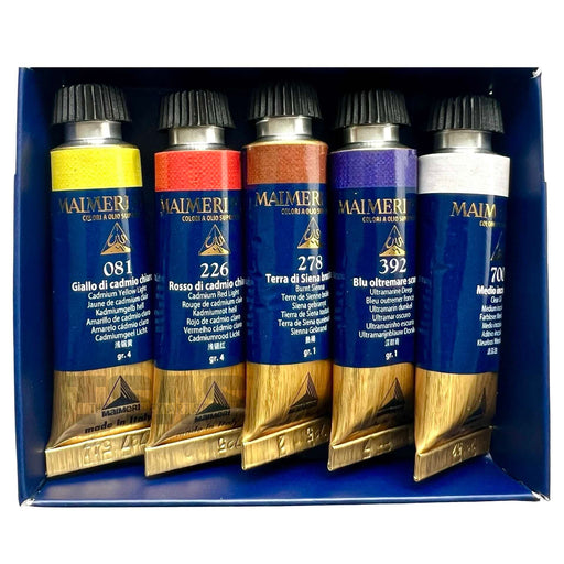 Maimeri Puro Oil Set 5 Tubes 15ml - The Sydney Art Store