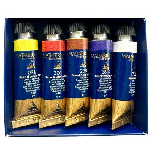 Maimeri Puro Oil Set 5 Tubes 15ml - The Sydney Art Store