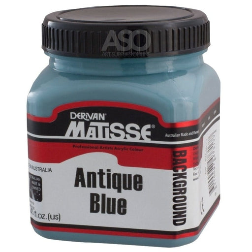 MATISSE BACKGROUND MATISSE 250ml Matisse Background Acrylics Antique Blue (BLUE GREEN GREY 9)
