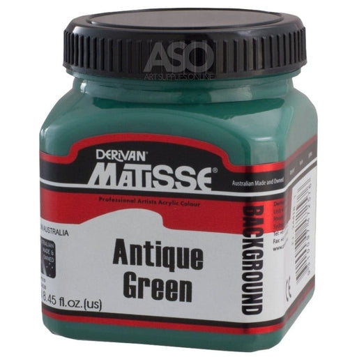 MATISSE BACKGROUND MATISSE 250ml Matisse Background Acrylics Antique Green (AUST EUCALYPTUS GREEN)