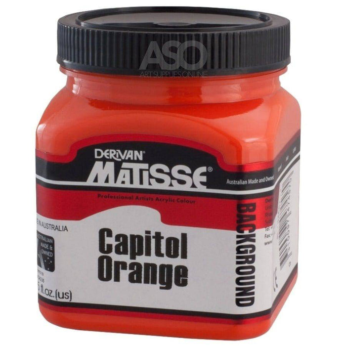 MATISSE BACKGROUND MATISSE 250ml Matisse Background Acrylics Capitol Orange