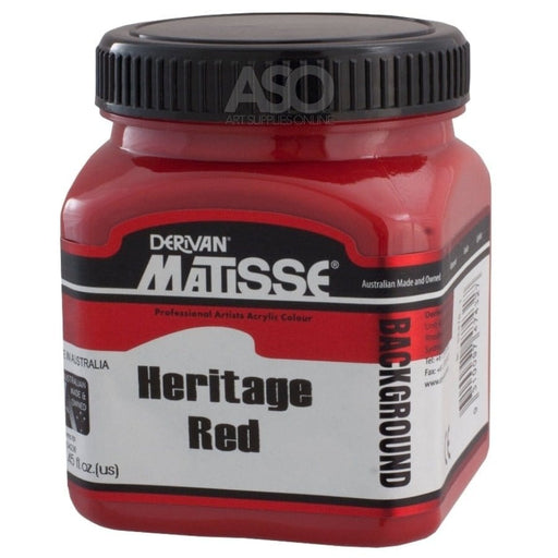 MATISSE BACKGROUND MATISSE 250ml Matisse Background Acrylics Heritage Red (WARATAH RED)