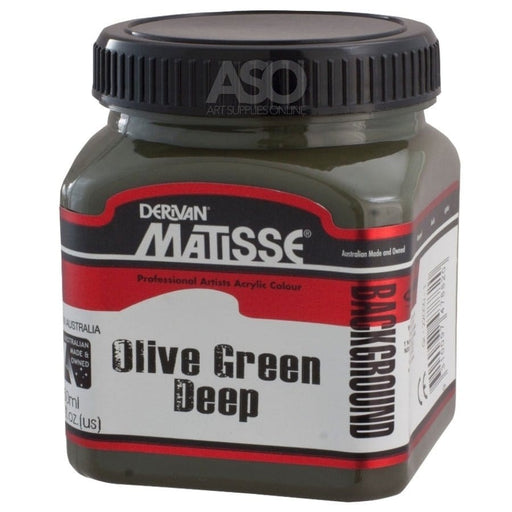 MATISSE BACKGROUND MATISSE 250ml Matisse Background Acrylics Olive Green Deep