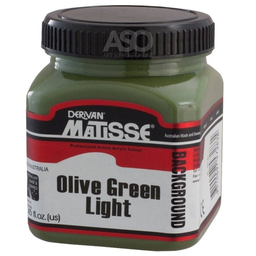 MATISSE BACKGROUND MATISSE 250ml Matisse Background Acrylics Olive Green Light
