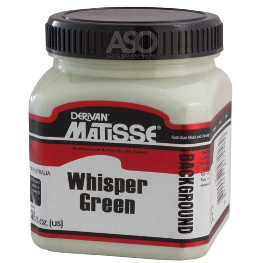 MATISSE BACKGROUND MATISSE 250ml Matisse Background Acrylics Whisper Green (GREEN GREY 3)