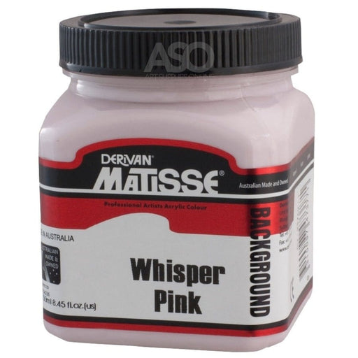 MATISSE BACKGROUND MATISSE 250ml Matisse Background Acrylics Whisper Pink (ASH GREY PINK 5)