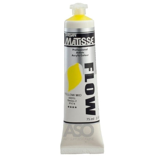 MATISSE FLOW MATISSE 75ml Matisse FLOW Yellow Mid Azo