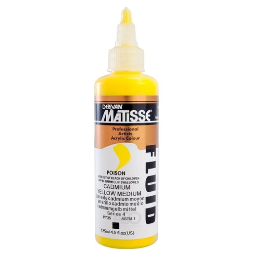MATISSE FLUID MATISSE Matisse Fluid 135ml Cadmium Yellow Medium