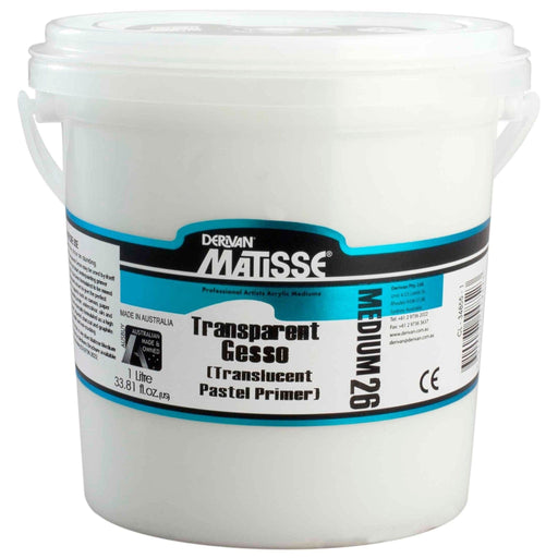 MATISSE GROUNDS MATISSE 1 Litre Matisse MM26 Transparent Gesso (Pastel Primer)