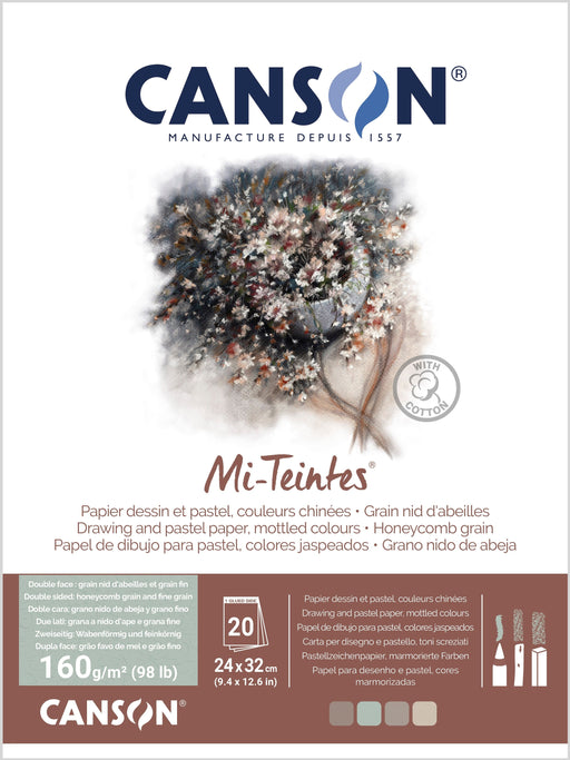 Mi-Teintes® 160gsm Pads Mottled Colours - The Sydney Art Store