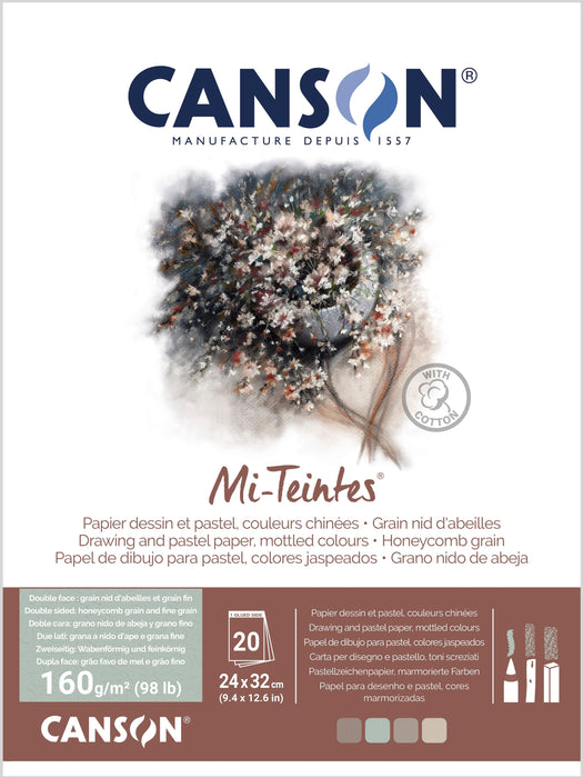 Mi-Teintes® 160gsm Pads Mottled Colours - The Sydney Art Store